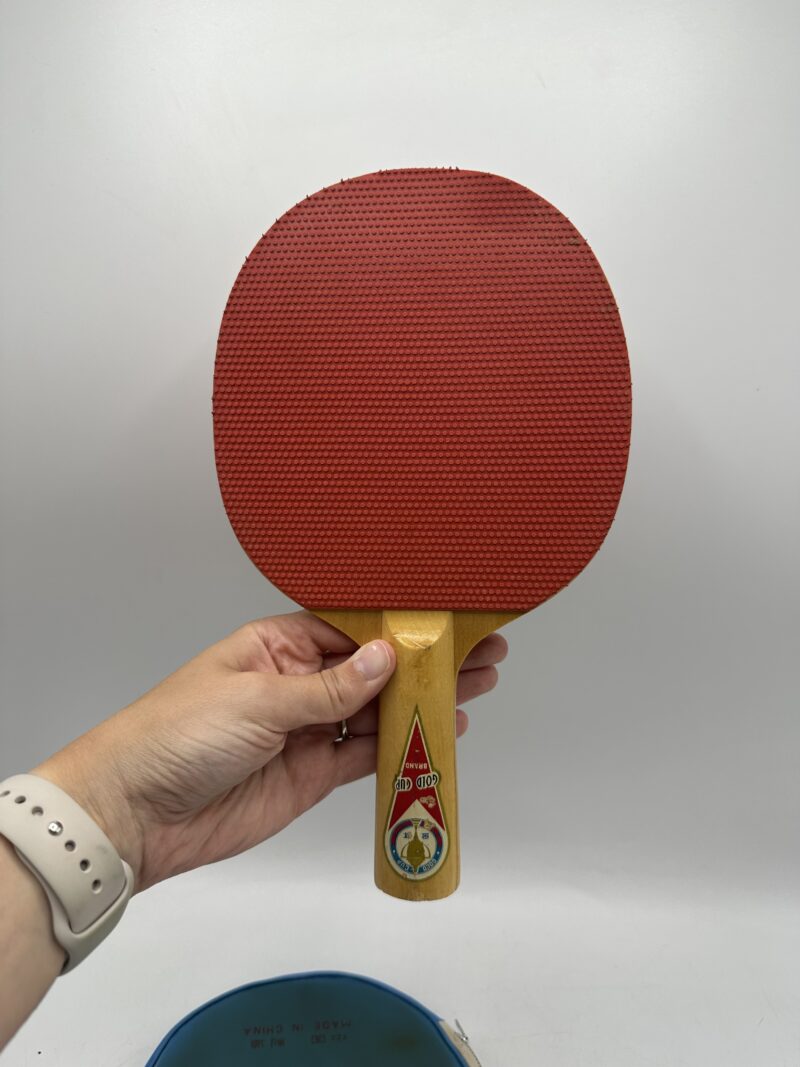 Ensemble 4 raquettes de ping-pong vintage Gold Cup et Lion – Image 11