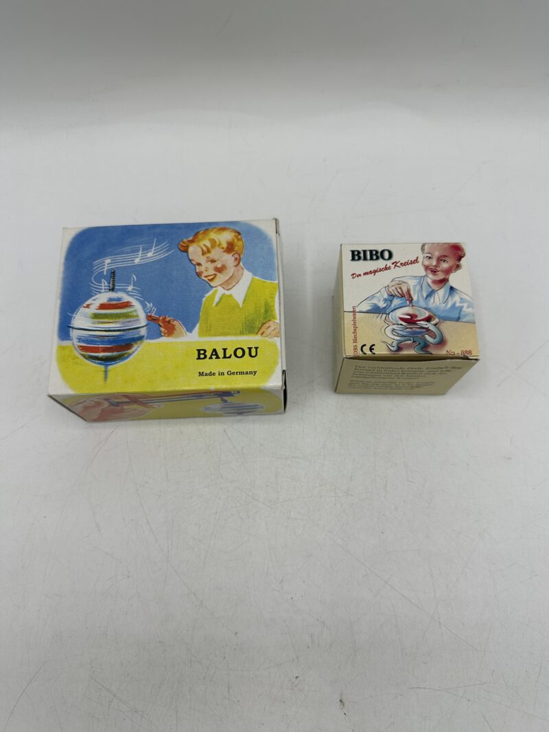 Lot de deux toupies vintage Balou et Bibo – Image 2