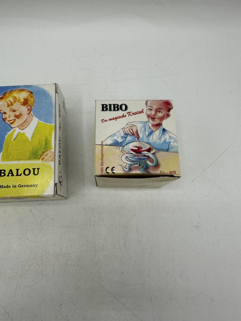 Lot de deux toupies vintage Balou et Bibo – Image 4
