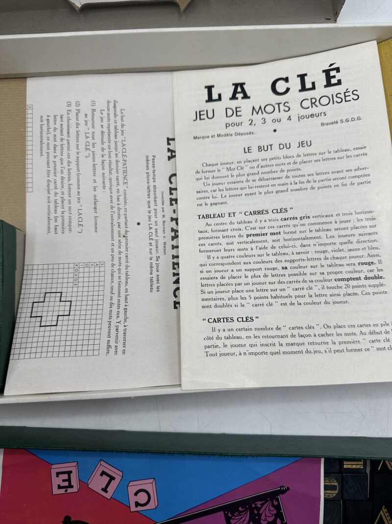 Ancien jeu de mots croisés La Clé Miro 1954 – Image 7