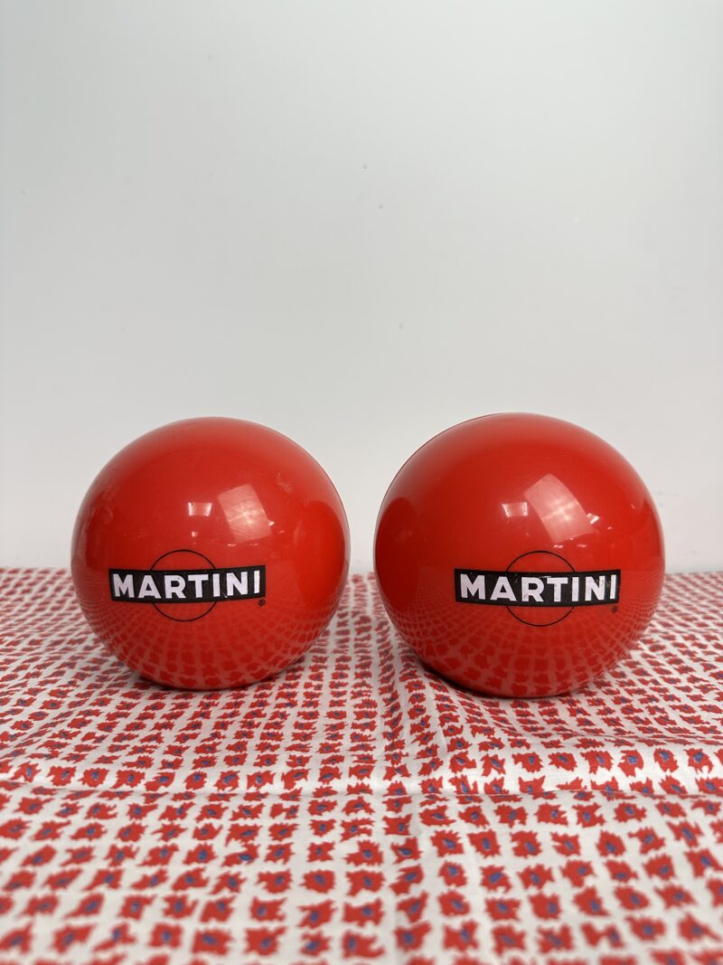 2 porte-serviettes ou menu publicitaires Martini