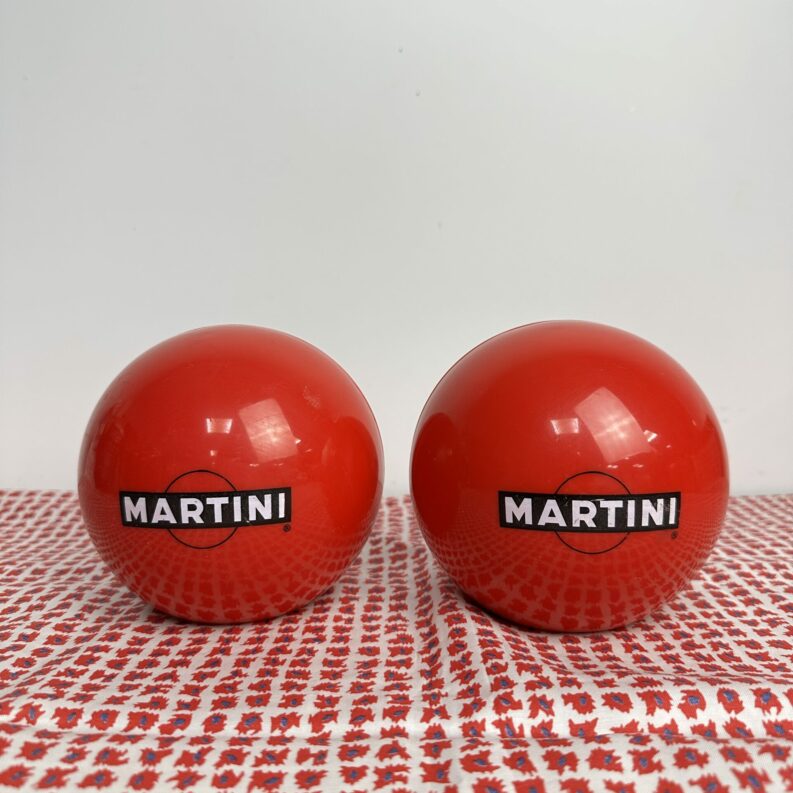 2 porte-serviettes ou menu publicitaires Martini