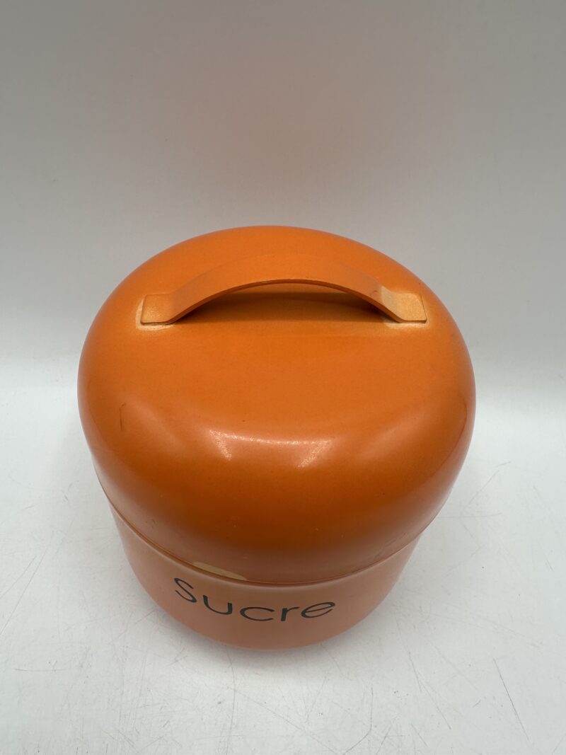 Pots de cuisine vintage orange sucre et café – Image 5