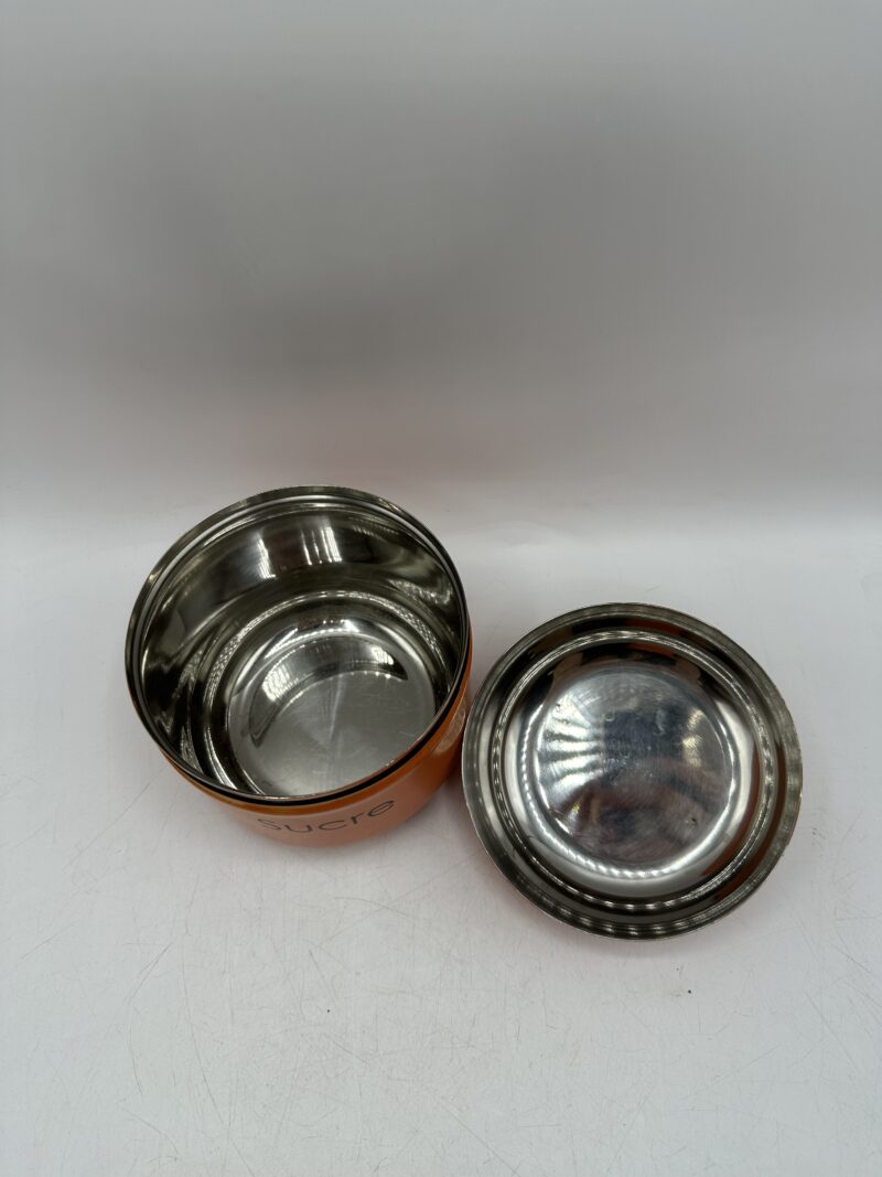 Pots de cuisine vintage orange sucre et café – Image 9
