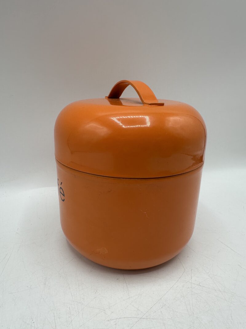 Pots de cuisine vintage orange sucre et café – Image 10