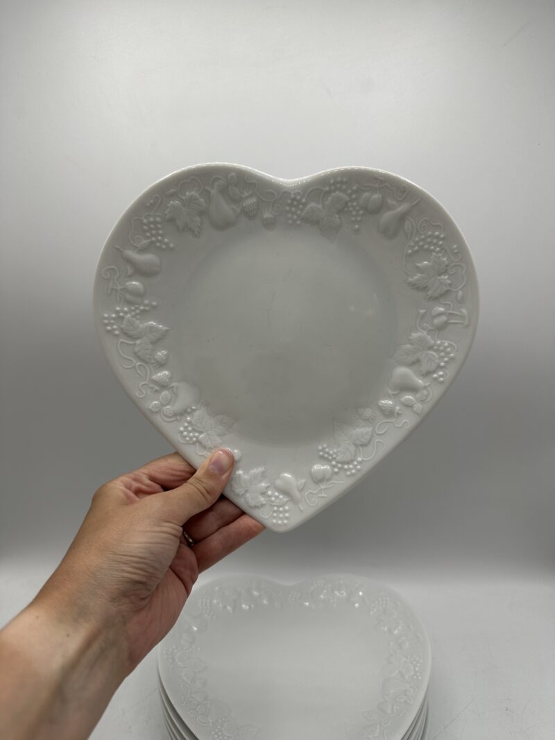 7 assiettes à dessert cœur Philippe Deshoulières California – Image 4