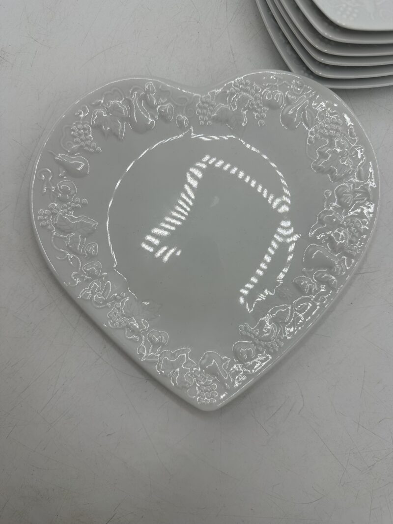 7 assiettes à dessert cœur Philippe Deshoulières California – Image 8