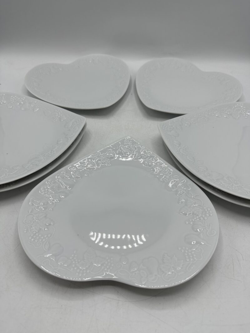 7 assiettes à dessert cœur Philippe Deshoulières California – Image 10