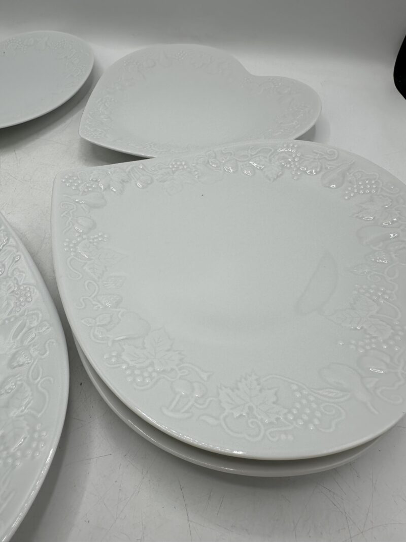 7 assiettes à dessert cœur Philippe Deshoulières California – Image 11