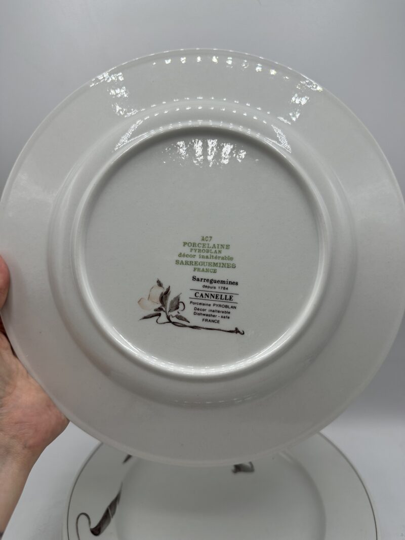 Service 18 assiettes Sarreguemines Cannelle – Image 6
