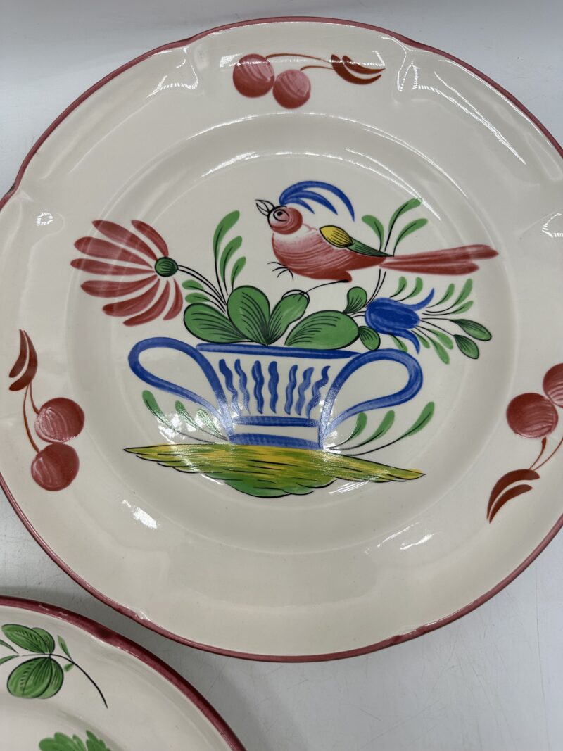 3 assiettes décoratives St Clément en faïence – Image 4