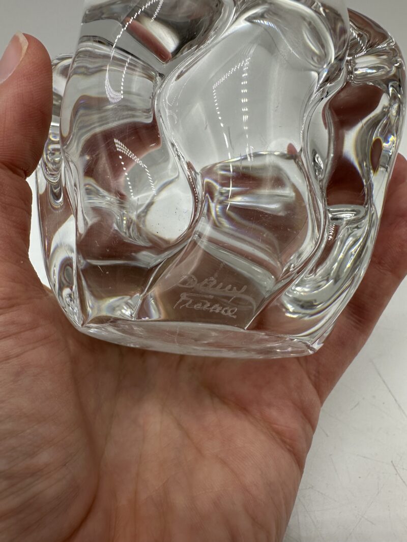 Petit vase ou vide poche Cristal Daum France – Image 7