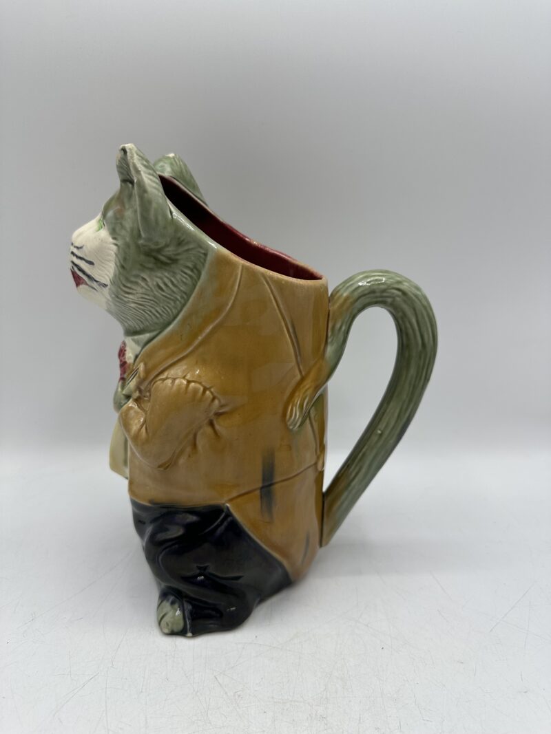 Pichet zoomorphe chat barbotine – Image 6