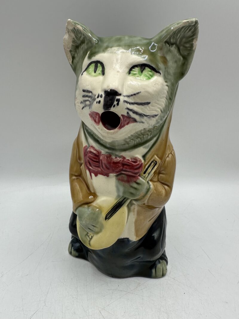 Pichet zoomorphe chat barbotine – Image 7