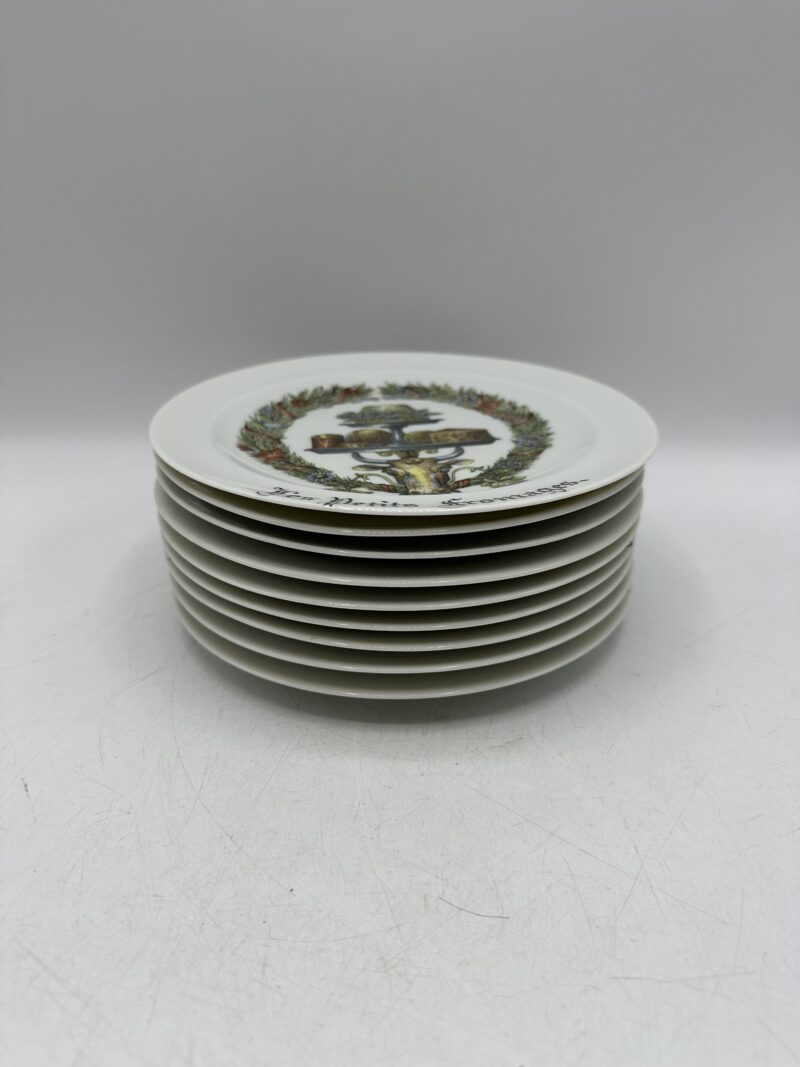 Assiettes à fromage en porcelaine d'Auteuil Limoges – Image 2