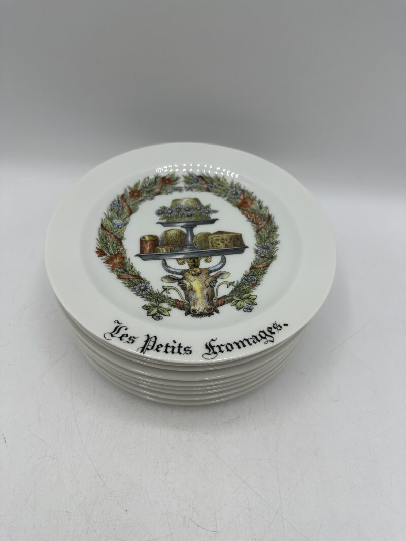 Assiettes à fromage en porcelaine d'Auteuil Limoges – Image 3