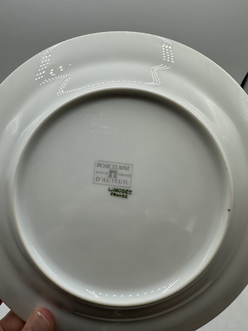 Assiettes à fromage en porcelaine d'Auteuil Limoges – Image 5