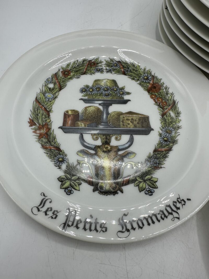 Assiettes à fromage en porcelaine d'Auteuil Limoges – Image 8