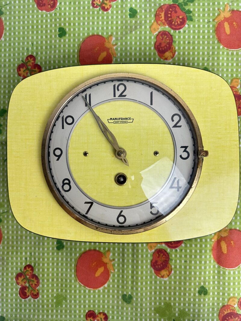 Horloge vintage formica Manufrance