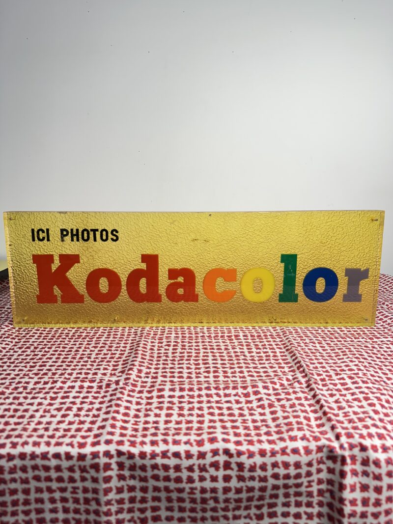 Plaque publicitaire originale Kodacolor années 70