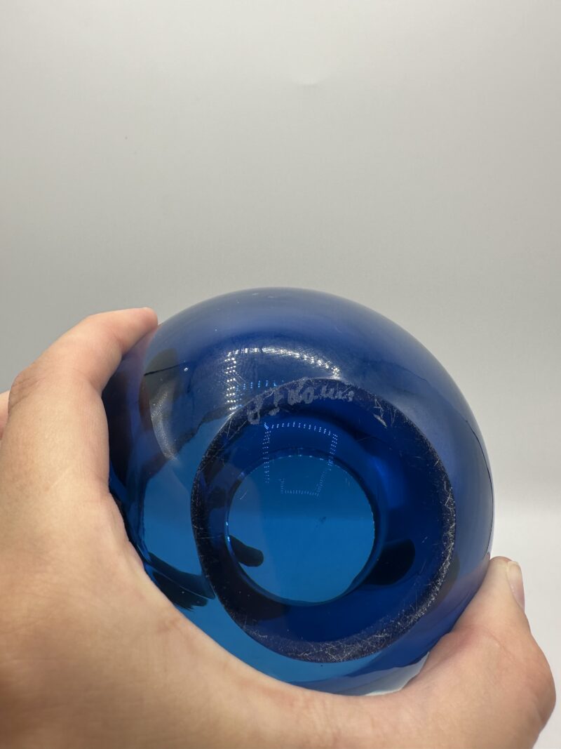 Cendrier en cristal St Louis Sommerso demi-sphère – Image 7