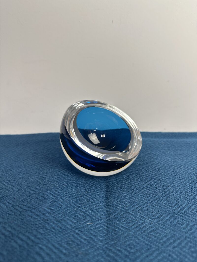Cendrier en cristal St Louis Sommerso demi-sphère