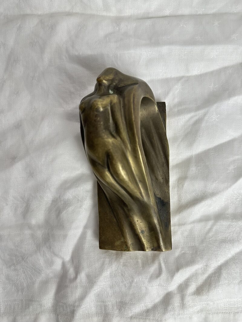 Presse papier statue femme nue laiton