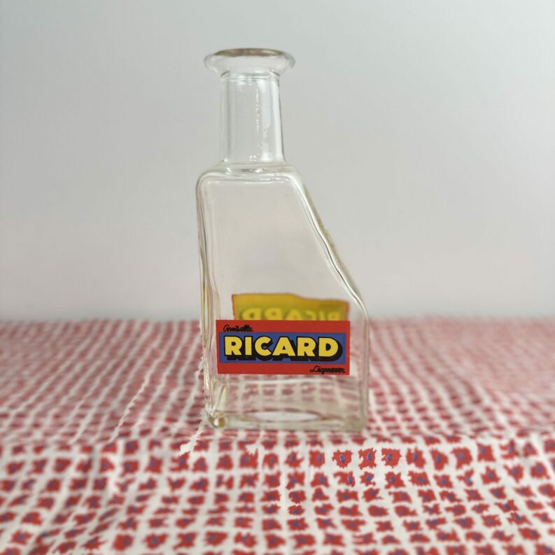 Carafe en verre vintage Ricard Anisette