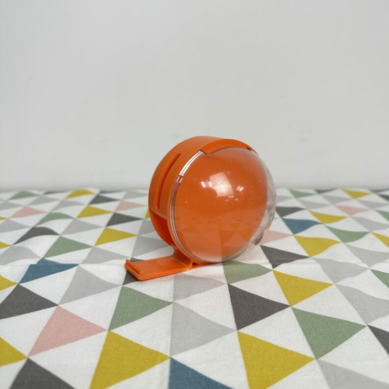 Dévidoir de scotch vintage orange années 70