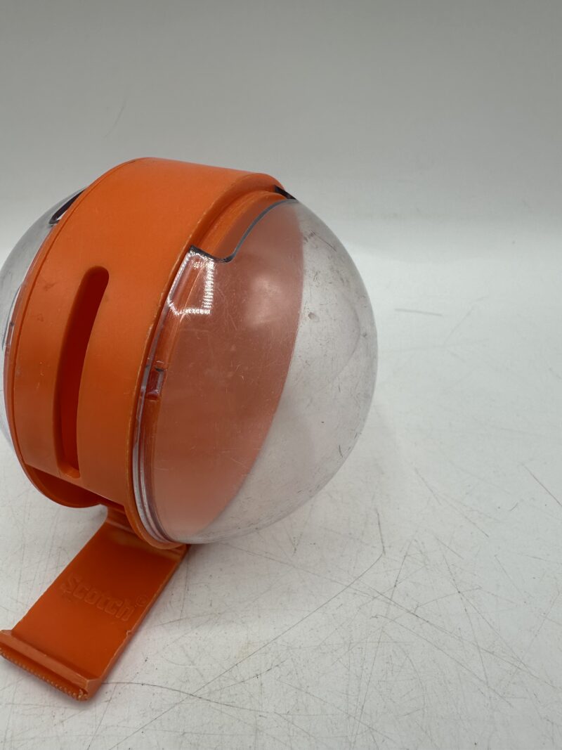 Dévidoir de scotch vintage orange années 70 – Image 6