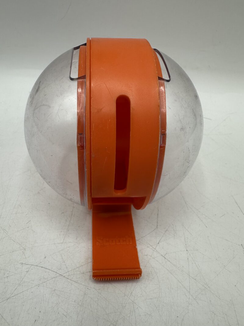 Dévidoir de scotch vintage orange années 70 – Image 8