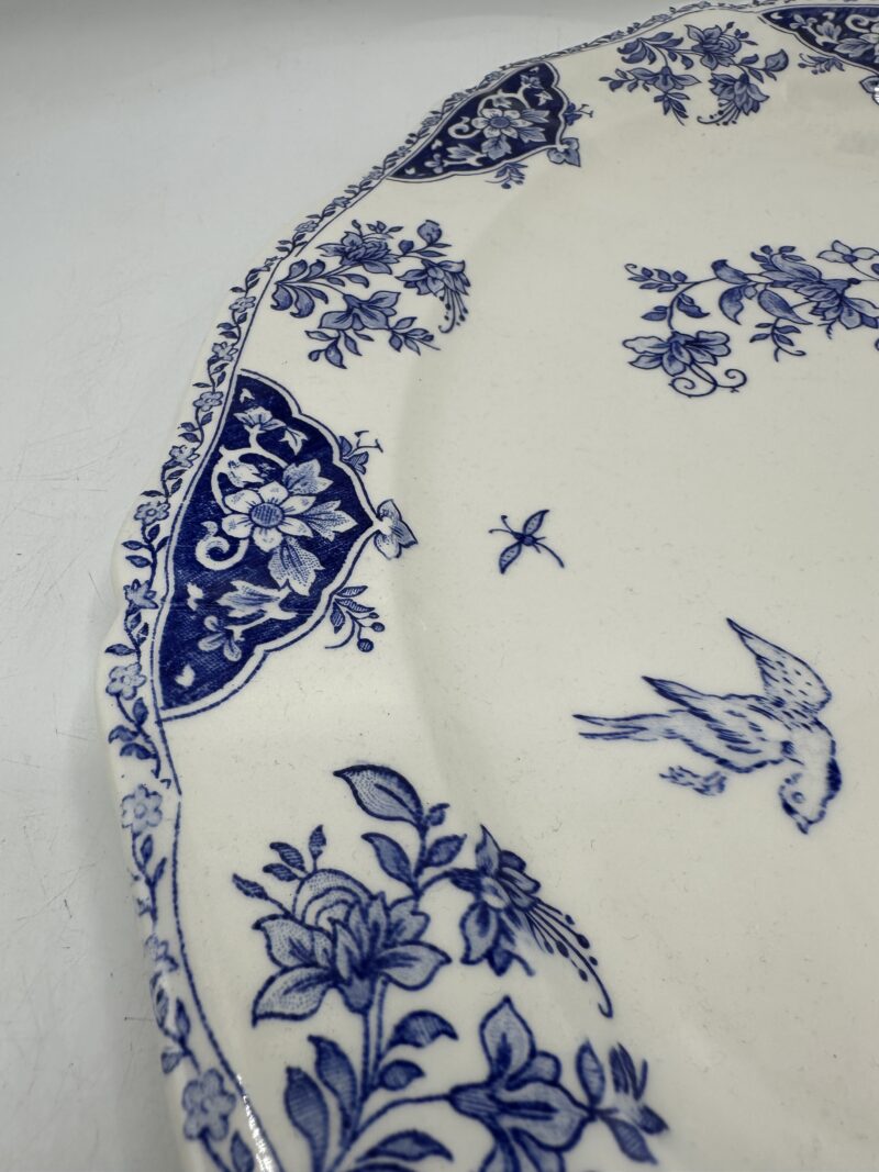 Plat de présentation ancien ovale Gien modèle Delft – Image 7
