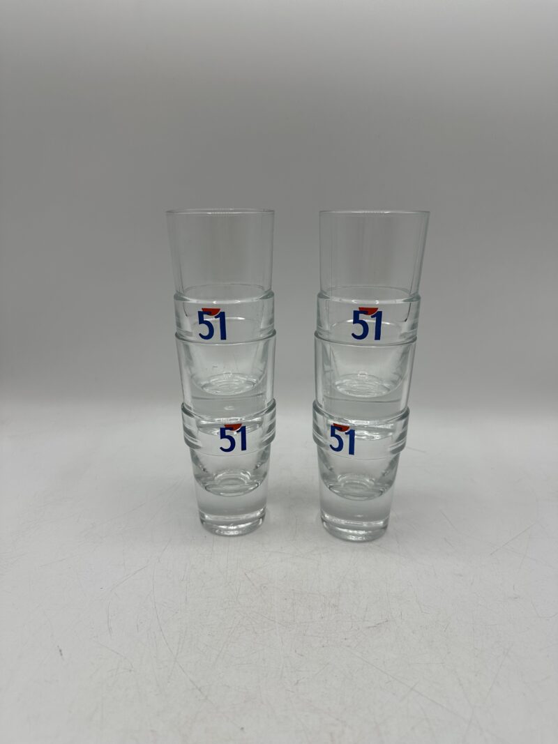 Lot de 4 verres 51 vintage – Image 2