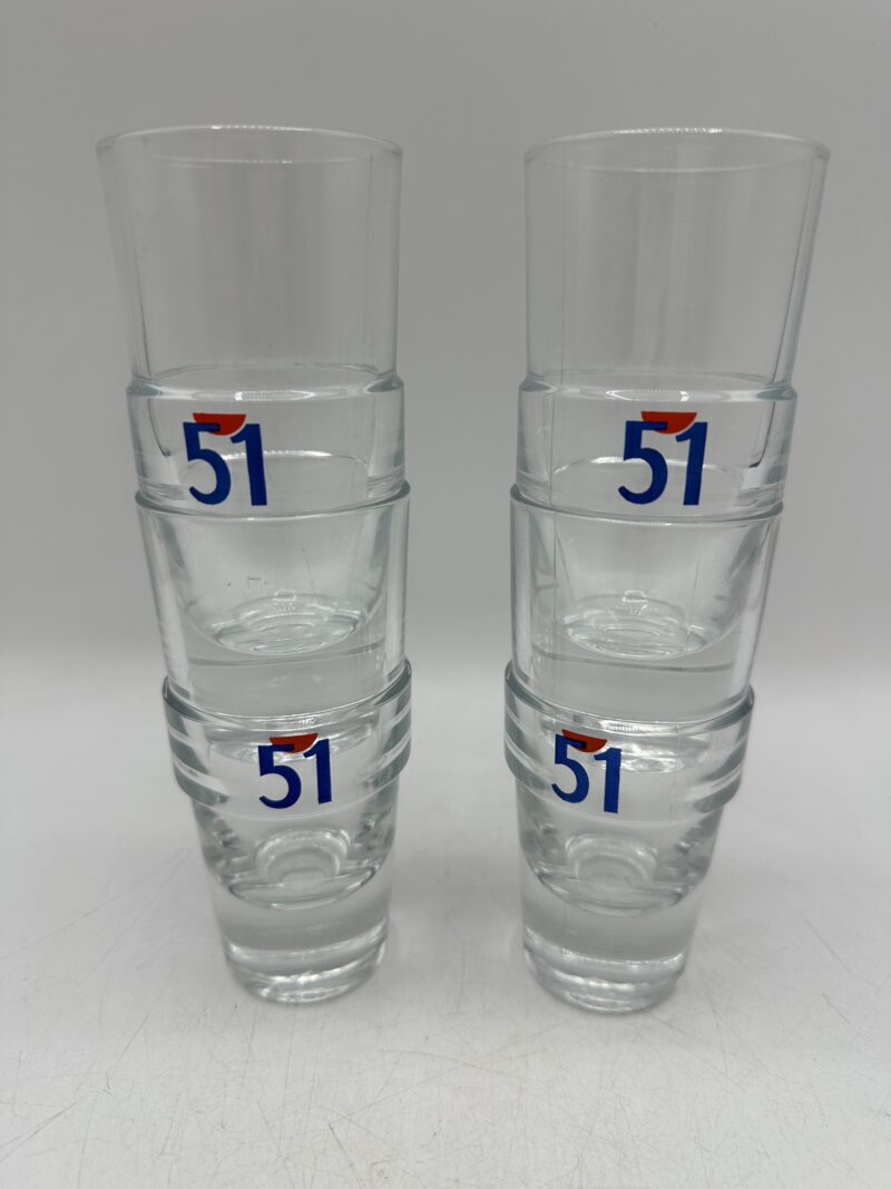 Lot de 4 verres 51 vintage – Image 3
