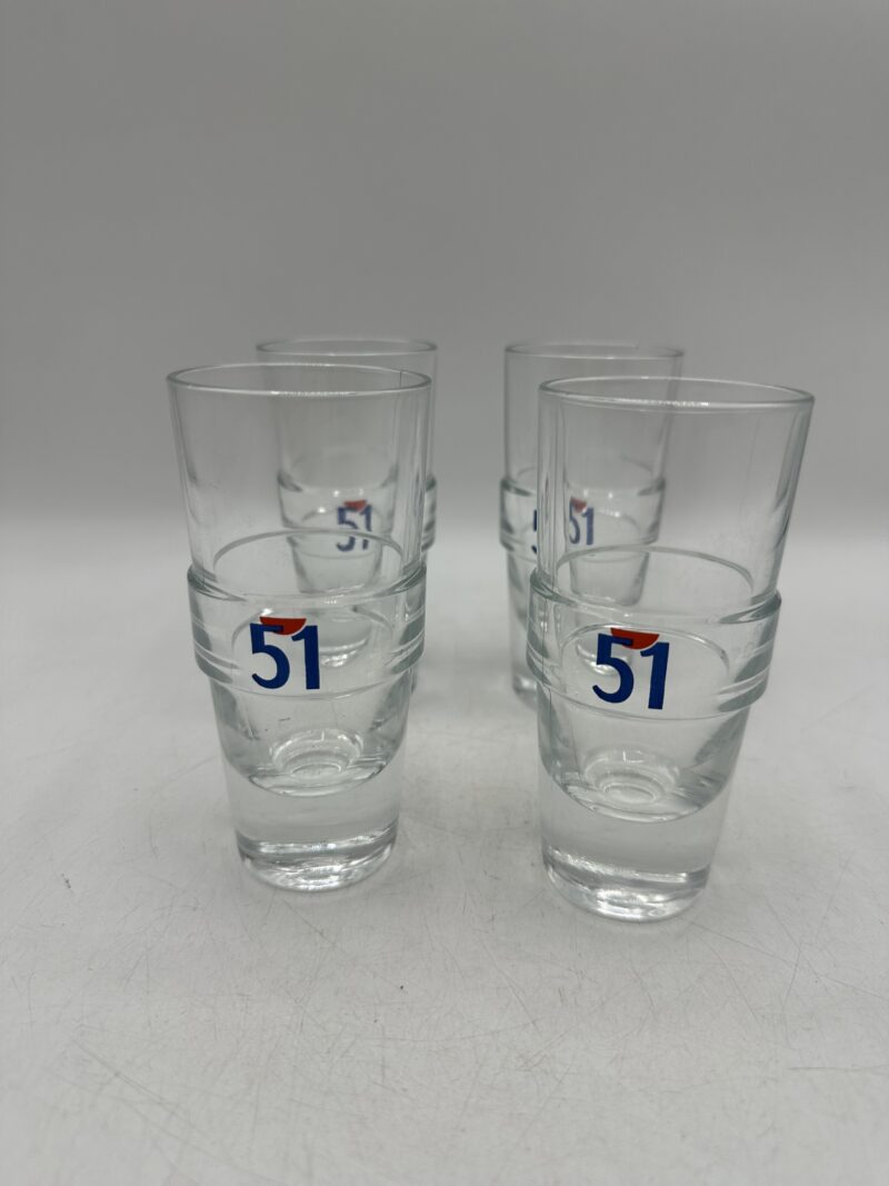 Lot de 4 verres 51 vintage – Image 4