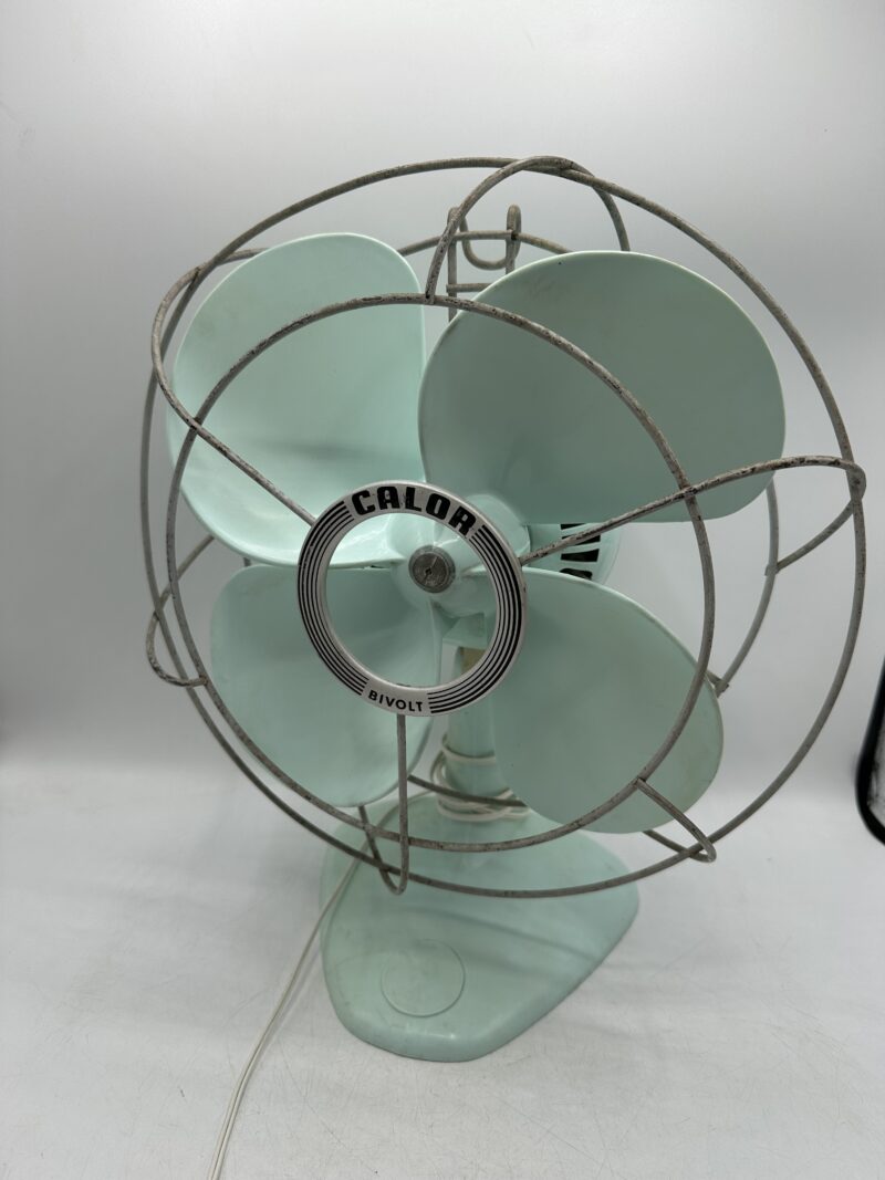 Ventilateur Calor Bivolt vert d'eau vintage – Image 2