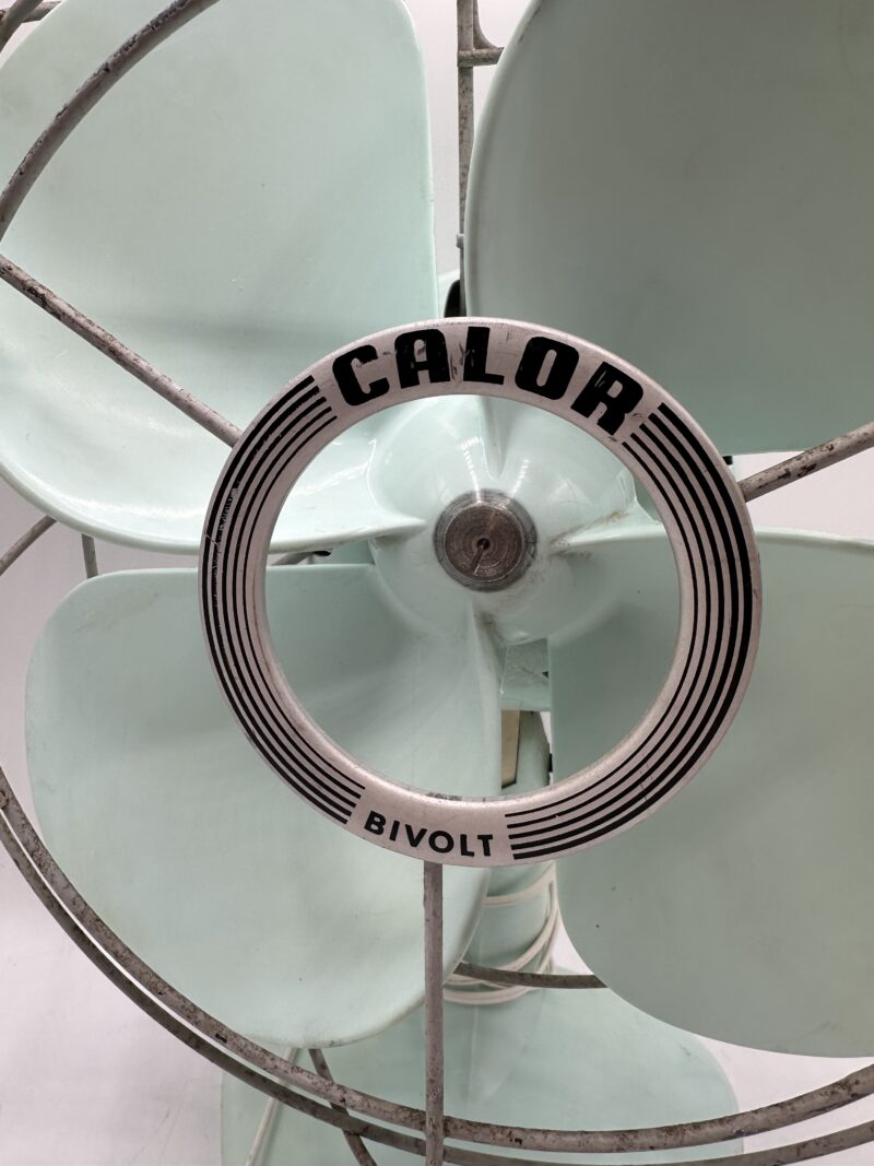 Ventilateur Calor Bivolt vert d'eau vintage – Image 4