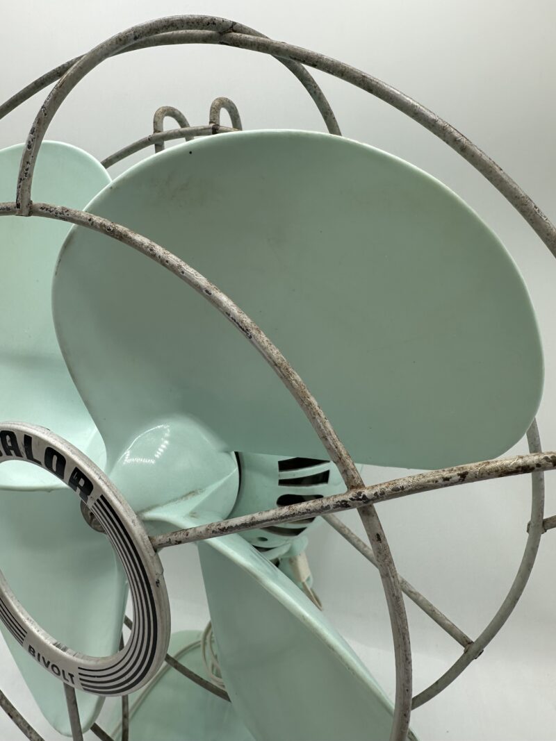 Ventilateur Calor Bivolt vert d'eau vintage – Image 5
