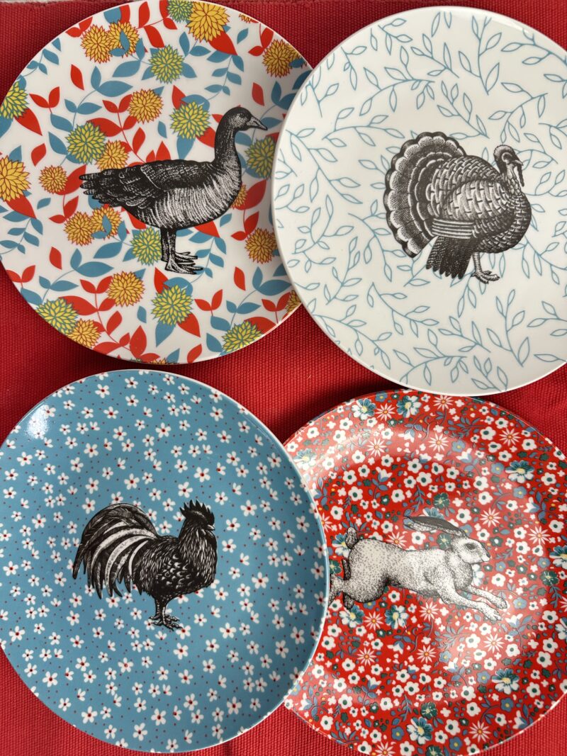 Lot de 4 petites assiettes Linvosges
