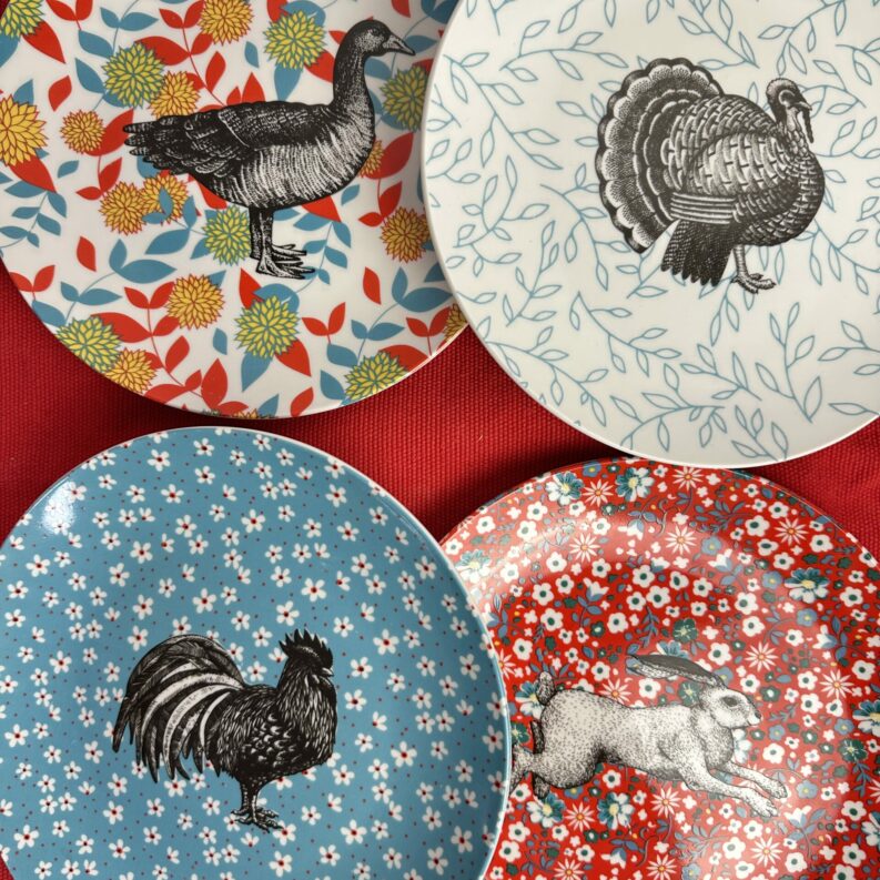 Lot de 4 petites assiettes Linvosges