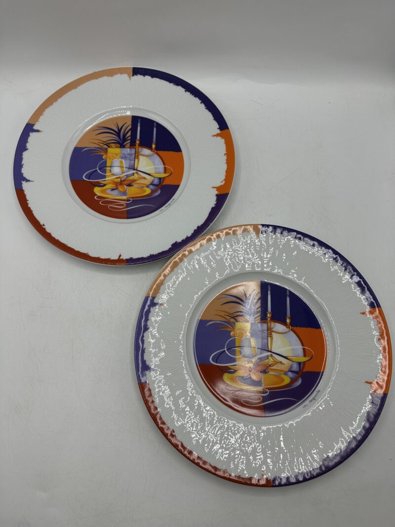 Duo de grandes assiettes Yves Deshoulières Apicius – Image 2