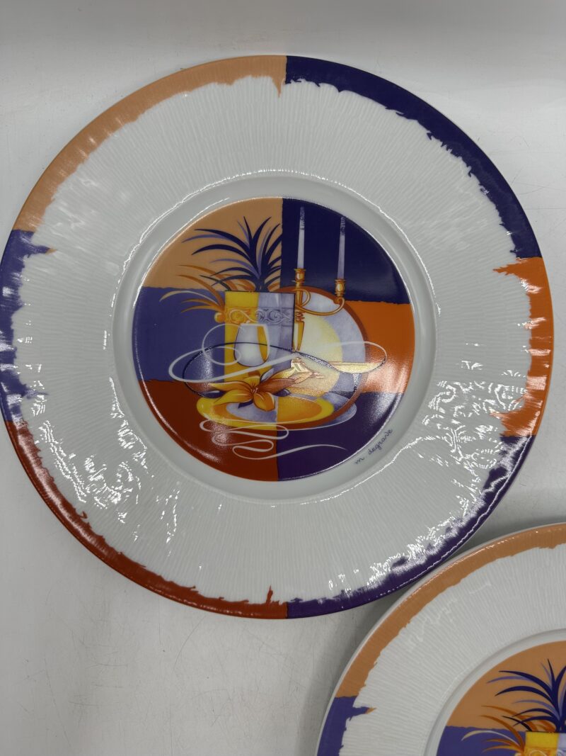 Duo de grandes assiettes Yves Deshoulières Apicius – Image 4