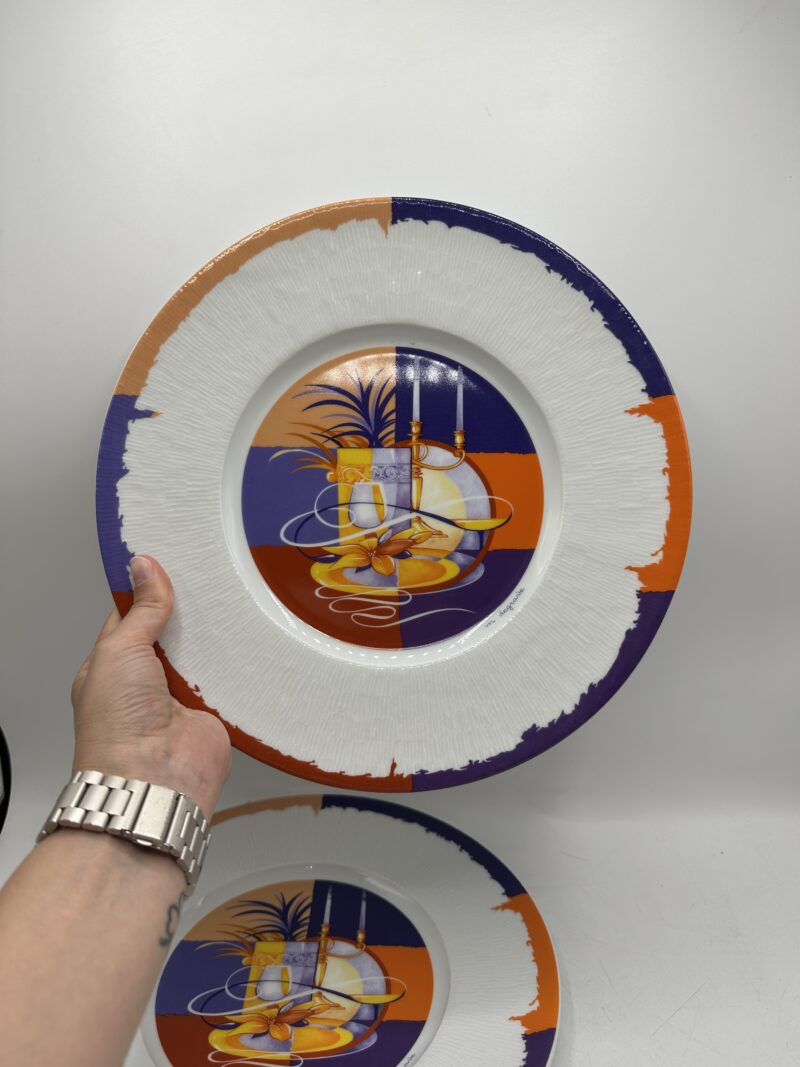Duo de grandes assiettes Yves Deshoulières Apicius – Image 8