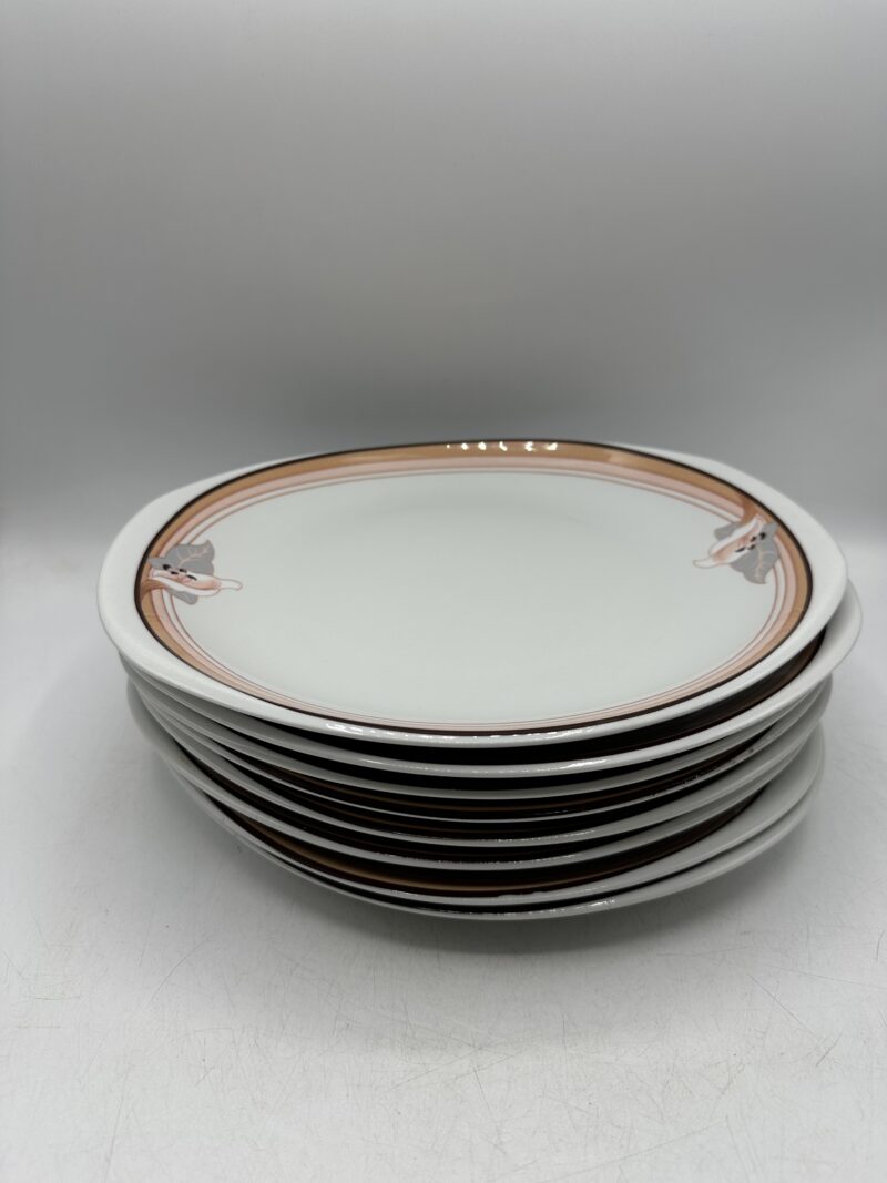 Lot de 8 assiettes vintage Saturnia Sarreguemines – Image 3