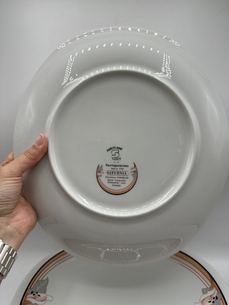 Lot de 8 assiettes vintage Saturnia Sarreguemines – Image 6