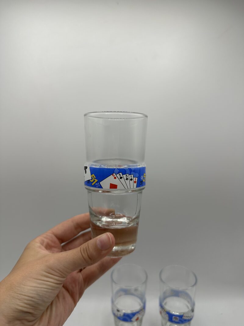 Lot de 3 verres Pastis 51 édition spéciale jeu de cartes – Image 3