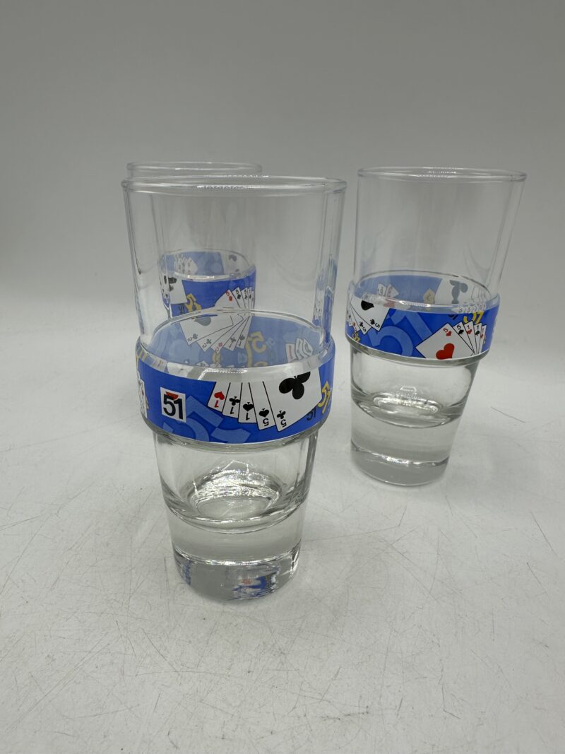 Lot de 3 verres Pastis 51 édition spéciale jeu de cartes – Image 7