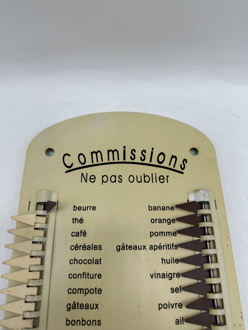 Mémo liste de courses vintage en métal – Image 6