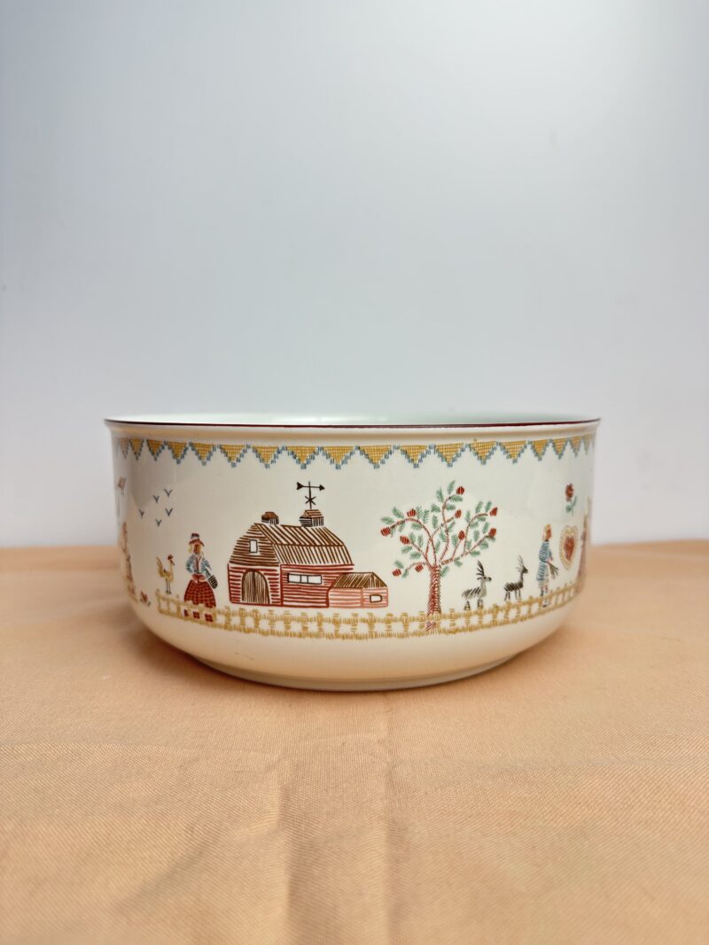 Saladier ou plat ancien Villeroy & Boch American Sampler