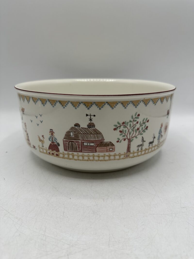 Saladier ou plat ancien Villeroy & Boch American Sampler – Image 2